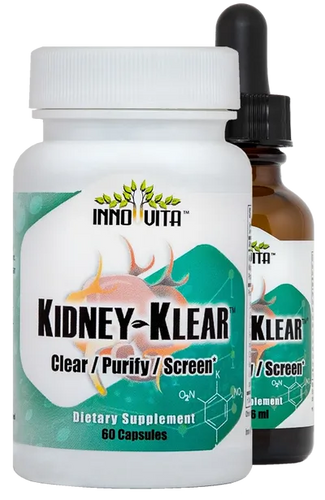 KIDNEY KLEAR INNO VITA 60C PRODUCT ONLY AVAILABLE BY CONTACTING OUR OFFICE PLEASE CALL: 517-263-3525