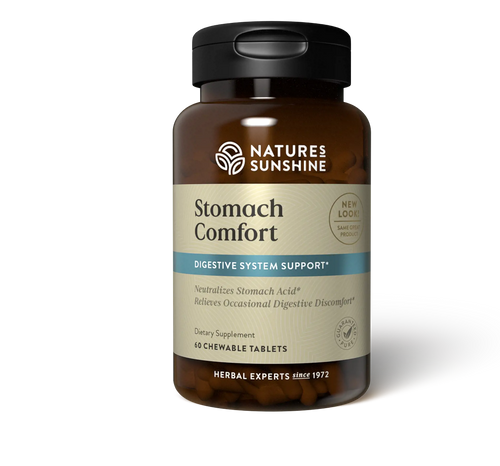 STOMACH COMFORT CHEWABLE NATURE SUNSHINE 60CT