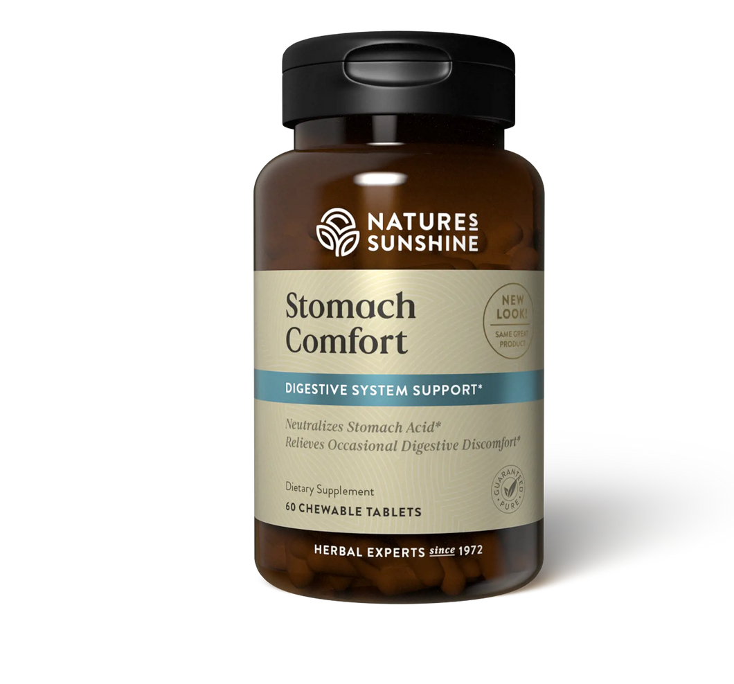 STOMACH COMFORT CHEWABLE NATURE SUNSHINE 60CT