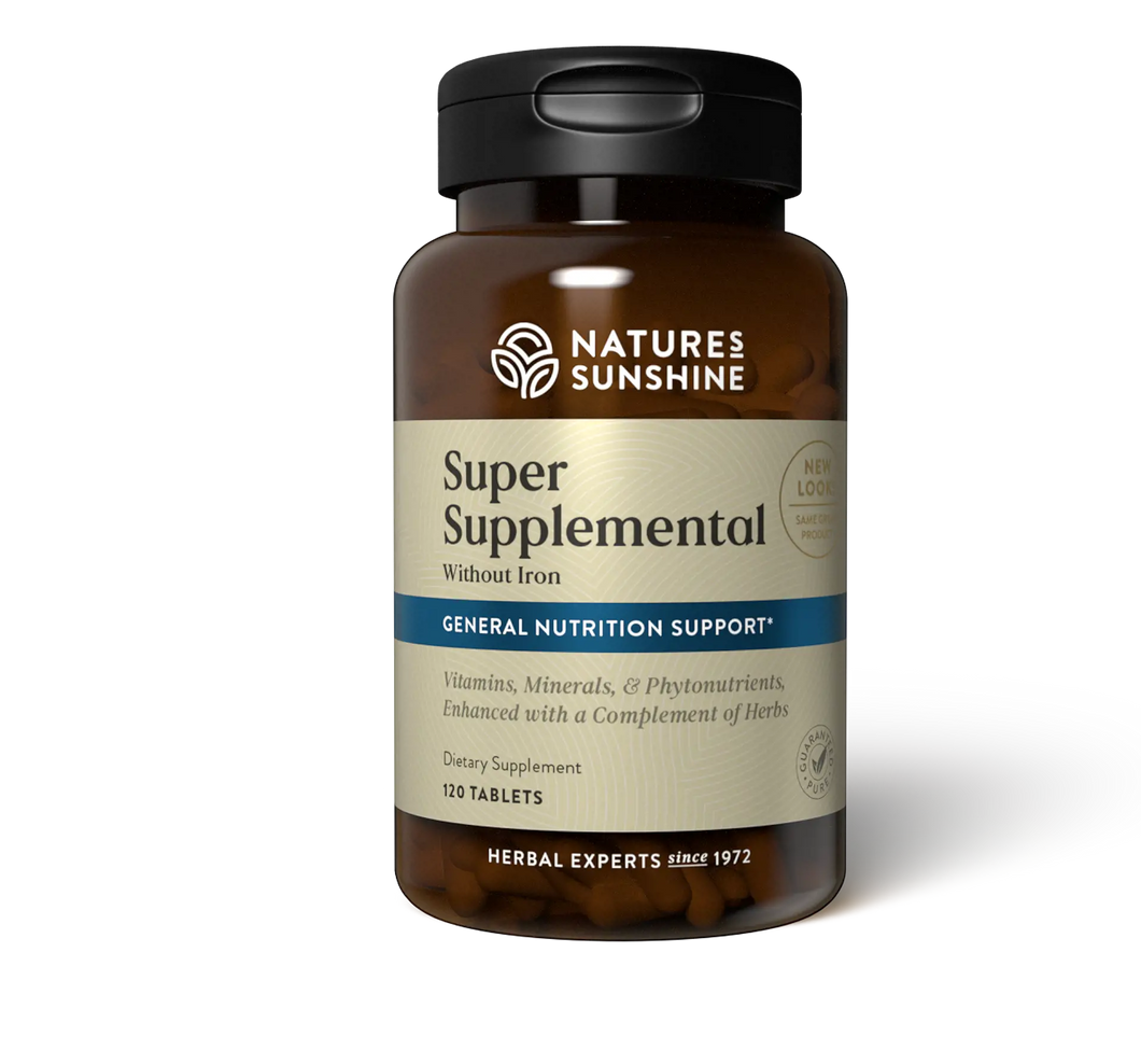 SUPER SUPPLEMENTAL VITAMIN W/OUT IRON NATURE SUNSHINE 120CT