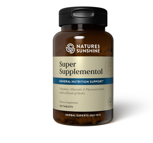 SUPER SUPPLEMENTAL WITH IRON NATURE SUNSHINE 120CT