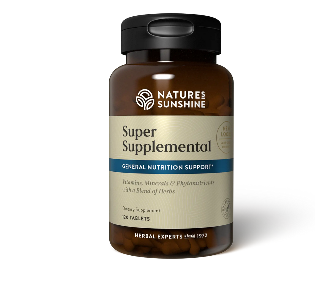 SUPER SUPPLEMENTAL WITH IRON NATURE SUNSHINE 120CT